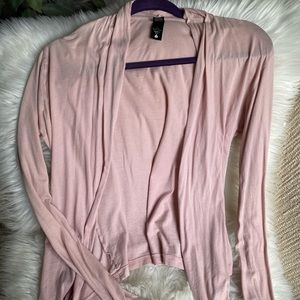 Mauvey pink light cotton cardigan